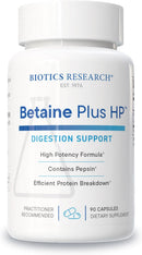 Betaine Plus HP HCL Betaine Hydrochloric Acid 700mg Pepsin High Potency Hydrochloric Acid Supplement, Supports Digestive