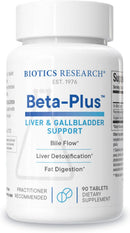 Beta-Plus™ Nutritional Ox Bile Salts for No Gallbladder. Digestive Enzymes. Bile Production, Supports Overall Liver Function, Fat Digestion,