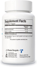 Betaine Plus HP HCL Betaine Hydrochloric Acid 700mg Pepsin High Potency Hydrochloric Acid Supplement, Supports Digestive
