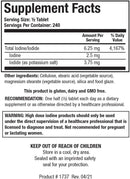 Iodizyme-HP Iodine 6.25mg/Sev, Thyroid Support. Promotes Energy, Supports Metabolic Function, T3, T4, TSH