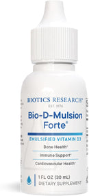 Bio-D-Mulsion Forte® supplies 2,000 IU per drop of vitamin D3. Best Absorption, Strengthens Bones, Supports Cardiovascular & Immune System, Adults