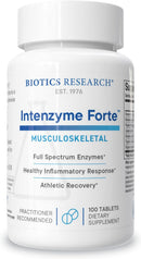 Intenzyme Forte™ Proteolytic Pancreatic Enzymes 100 Tabs Bromelain, Papain, Lipase, Amylase,  Supports Digestion, Immune & Circulatory Function