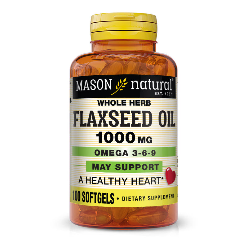 Flax Seed Oil 1000 mg Omega 3-6-9