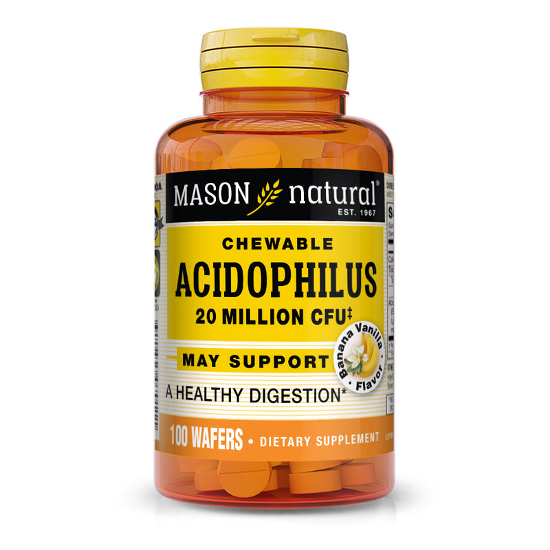 Acidophilus 20 Million CFU Chewable Wafers (Vanilla-Banana Flavor)